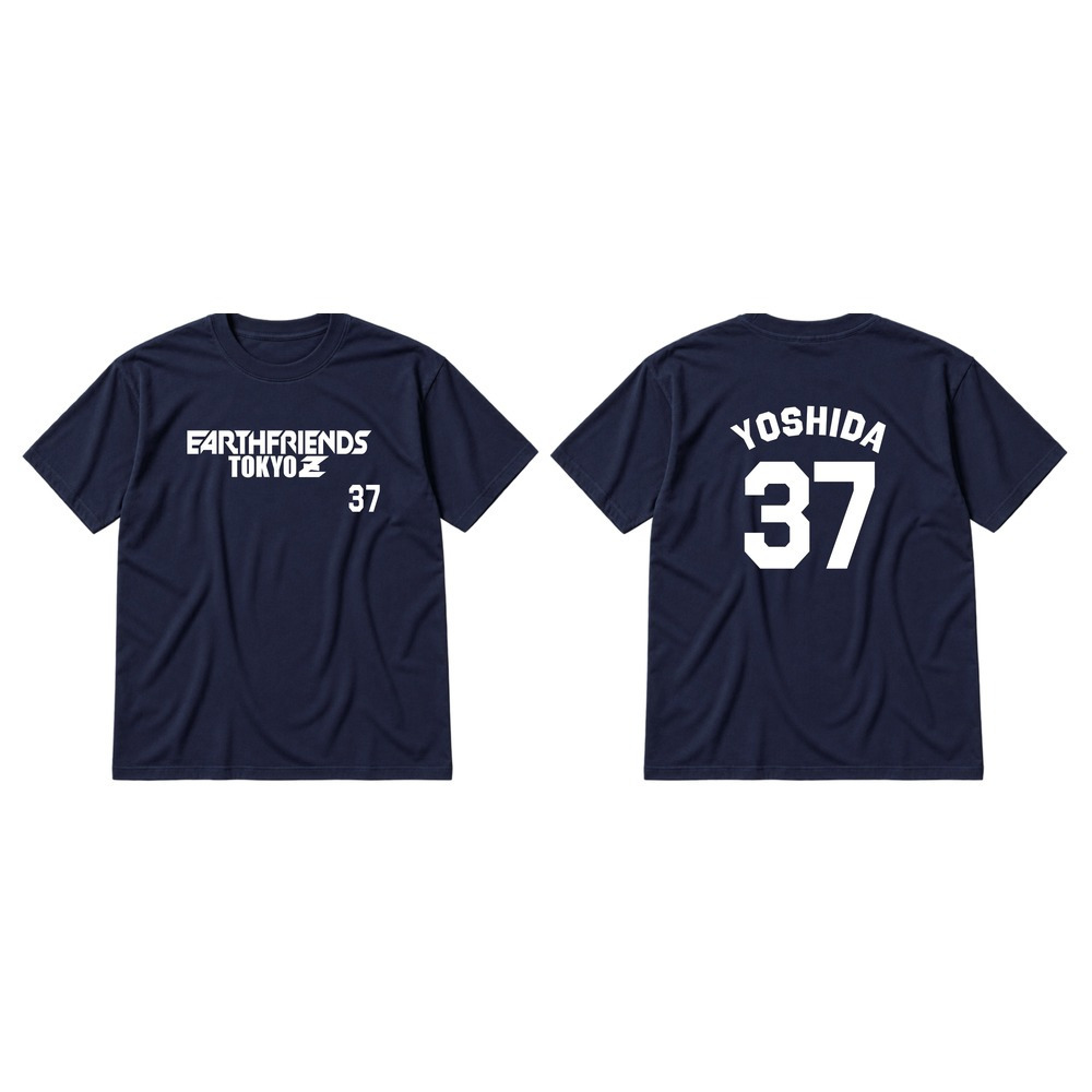 2026-27 全選手Tシャツ｜顔なし｜ネイビー 詳細画像 #37_吉田 健太郎 1