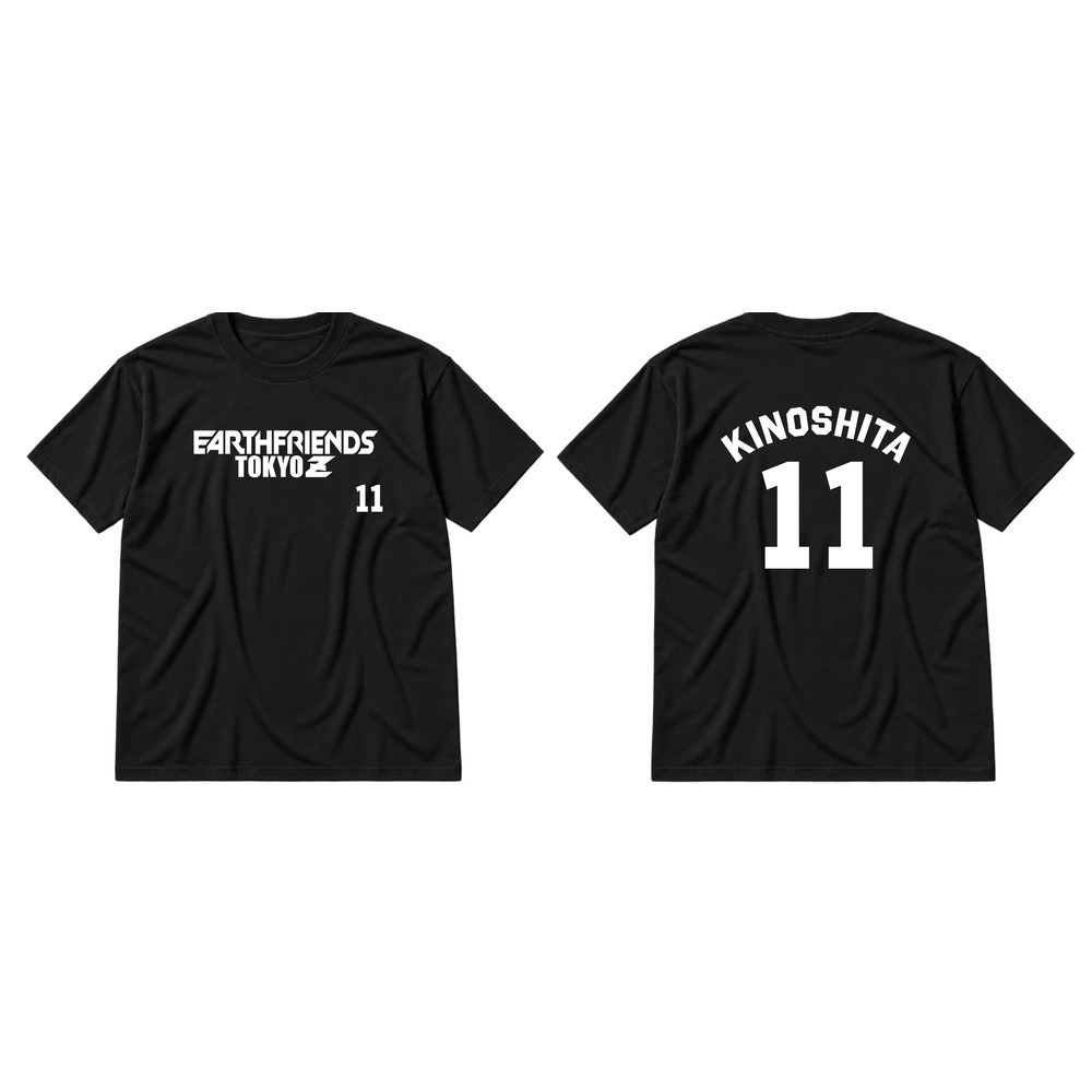 2026-27 全選手Tシャツ｜顔なし｜ブラック 詳細画像 #11_木下 大南帆 1