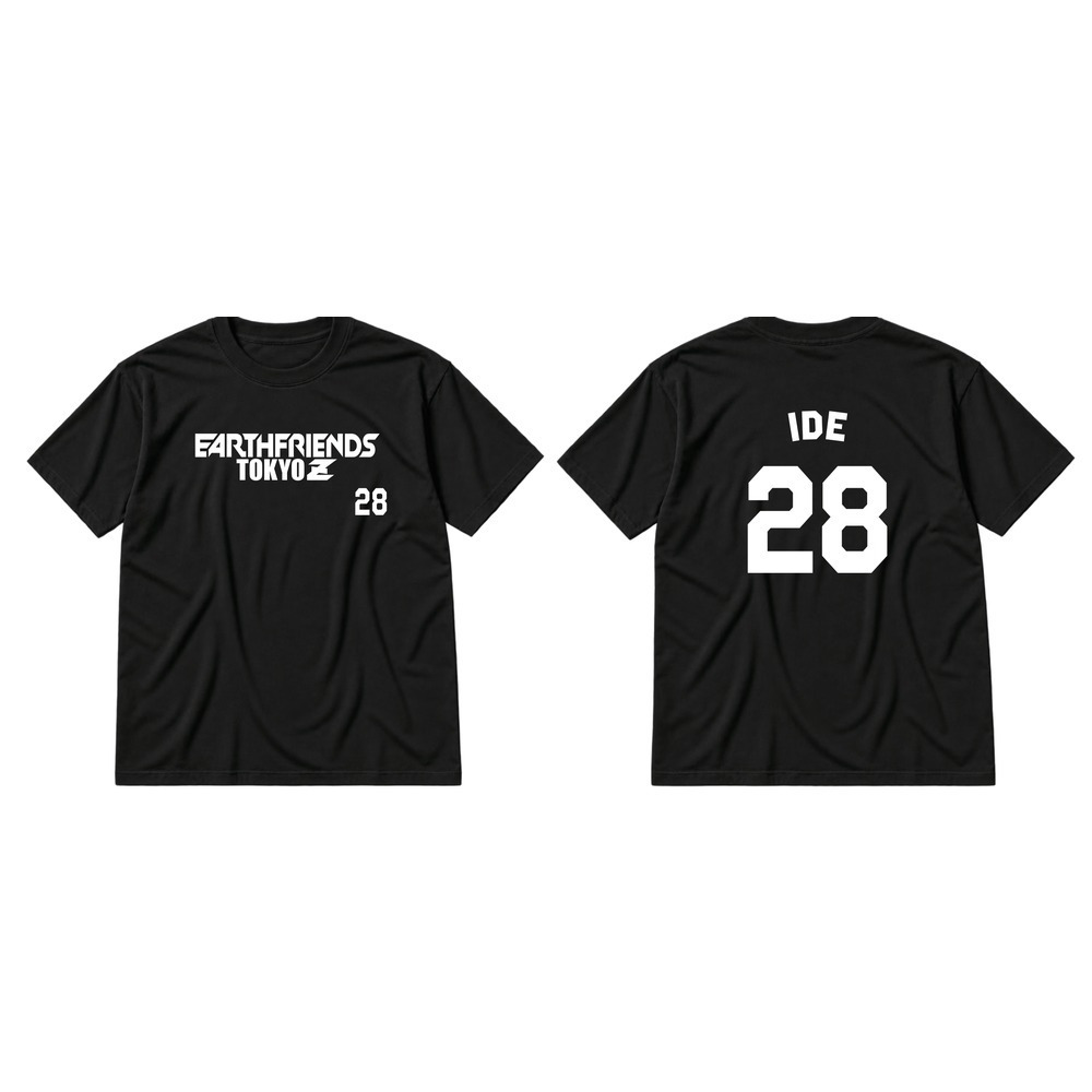 2026-27 全選手Tシャツ｜顔なし｜ブラック 詳細画像 #28_井手 拓実 1