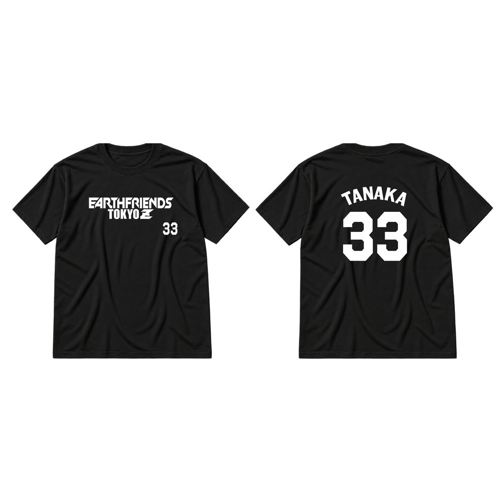 2026-27 全選手Tシャツ｜顔なし｜ブラック 詳細画像 #33_田中 晴大 1
