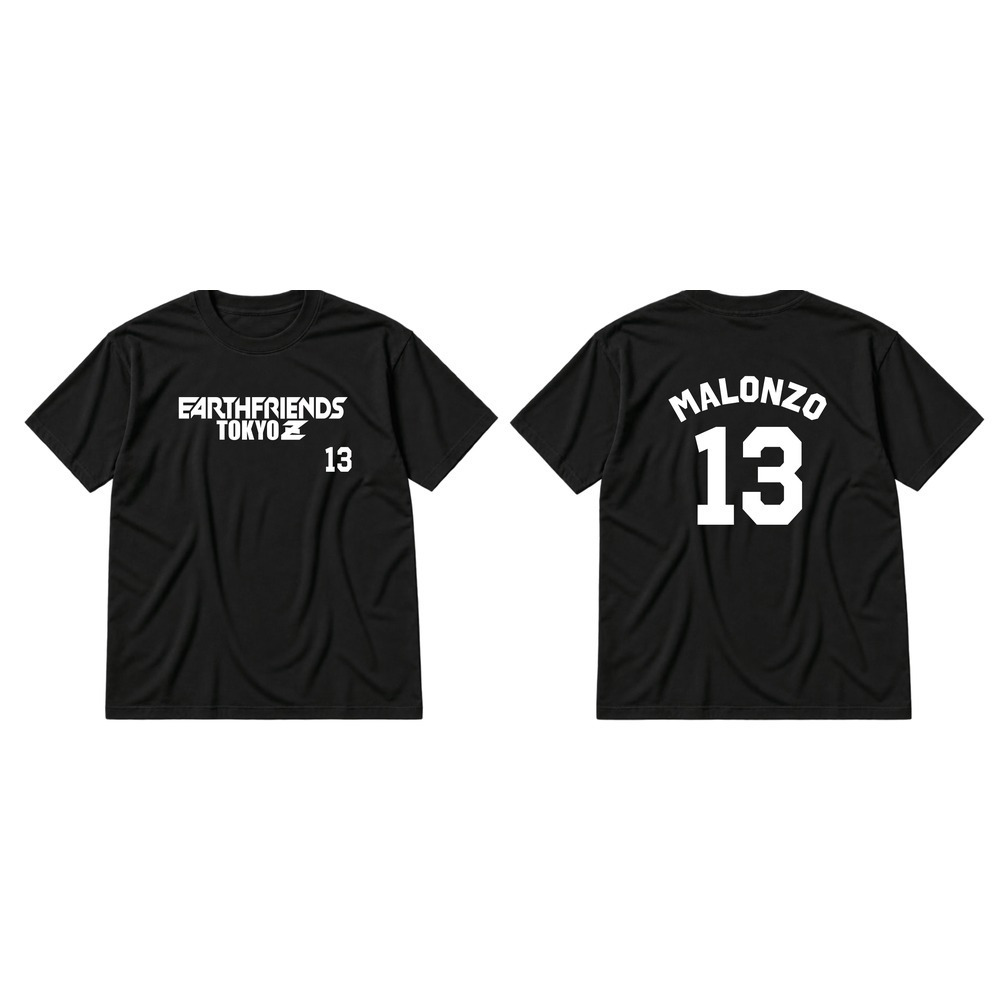 2026-27 全選手Tシャツ｜顔なし｜ブラック｜アースフレンズ東京Z｜B