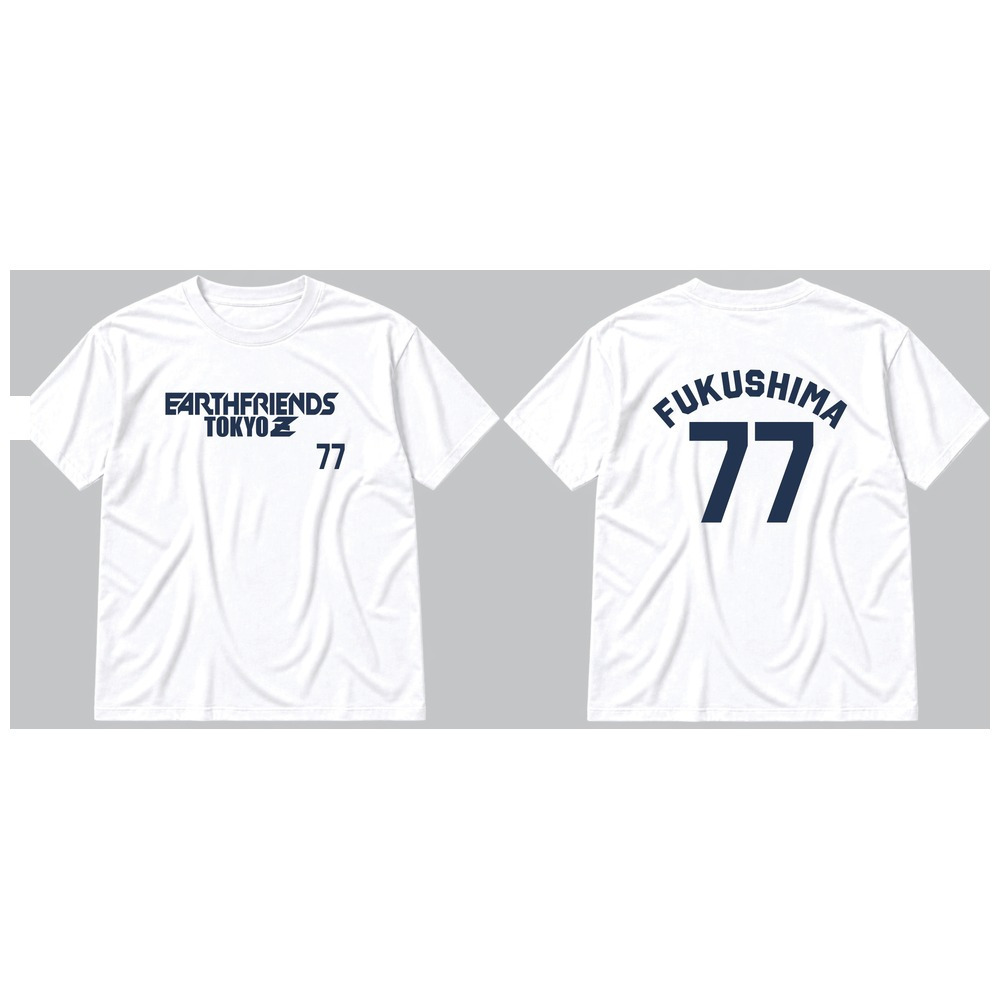 2026-27 全選手Tシャツ｜顔なし｜ホワイト 詳細画像 #77_福島ハリス慈音ウチェ 1