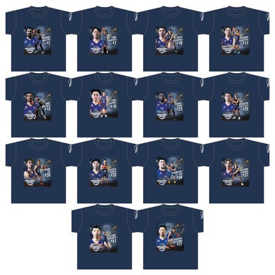 2026-27 全選手Tシャツ｜顔あり｜ネイビー