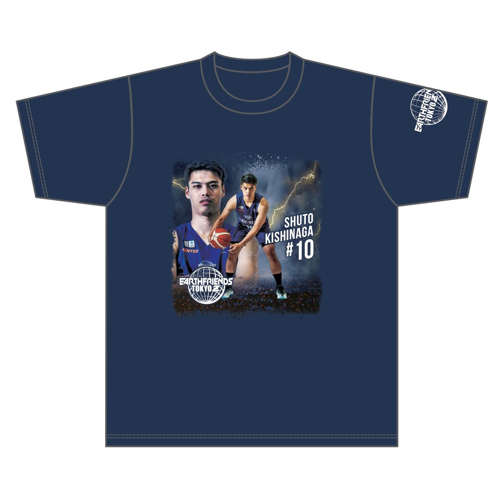 2026-27 全選手Tシャツ｜顔あり｜ネイビー 詳細画像 #10_喜志永 修斗 1