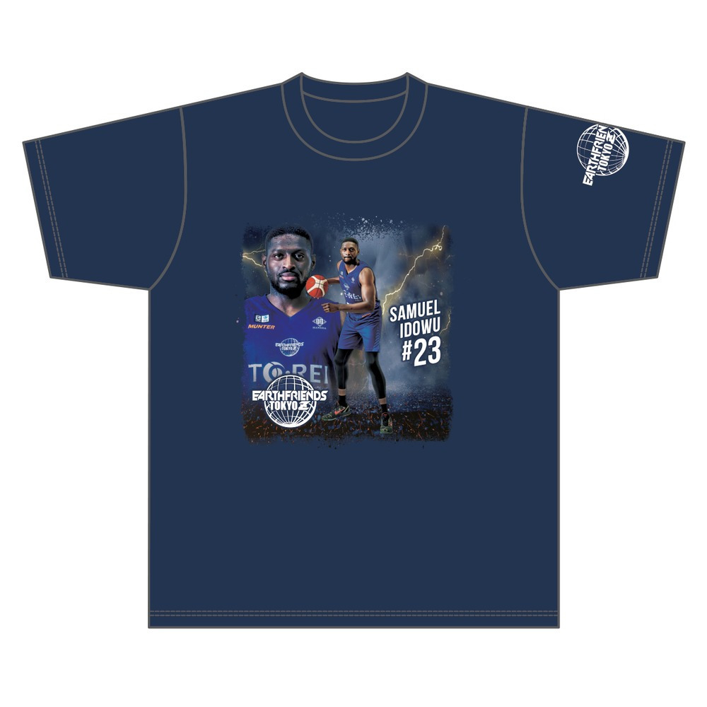 2026-27 全選手Tシャツ｜顔あり｜ネイビー 詳細画像 #23_サミュエル・イドゥ 1