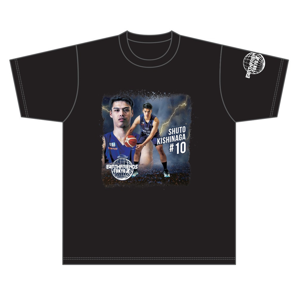 2026-27 全選手Tシャツ｜顔あり｜ブラック 詳細画像 #10_喜志永 修斗 1