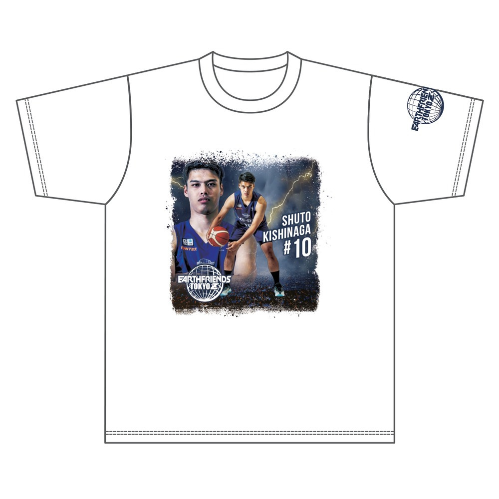 2026-27 全選手Tシャツ｜顔あり｜ホワイト 詳細画像 #10_喜志永 修斗 1