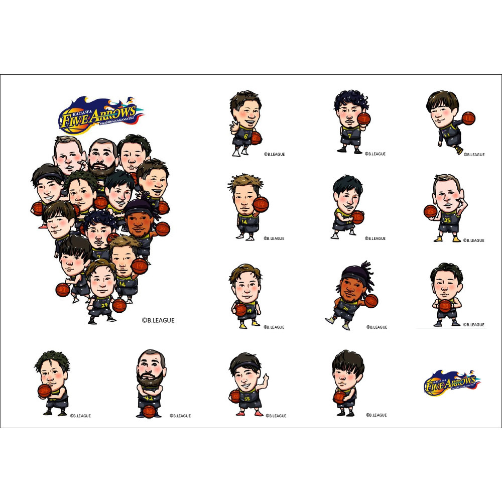 イラストステッカー 香川ファイブアローズ B League Bリーグ 公式オンラインショップ イラストステッカー 香川ファイブアローズ B League Bリーグ 公式オンラインショップ