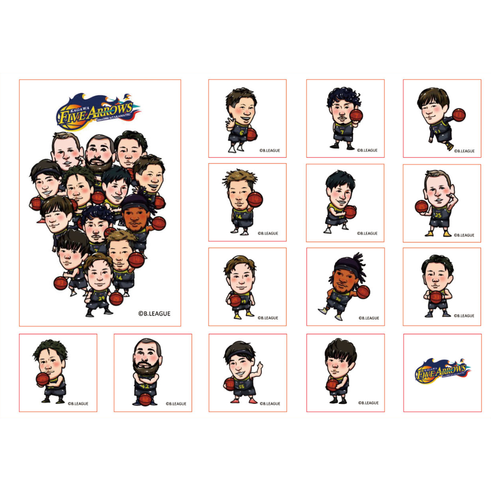 イラストステッカー 香川ファイブアローズ B League Bリーグ 公式オンラインショップ