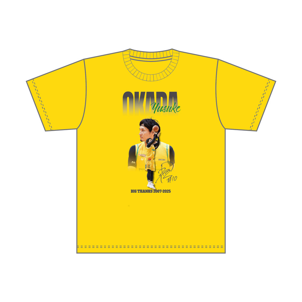 【すぐにお届け！】岡田優介引退記念セレモニーTシャツ 詳細画像 1