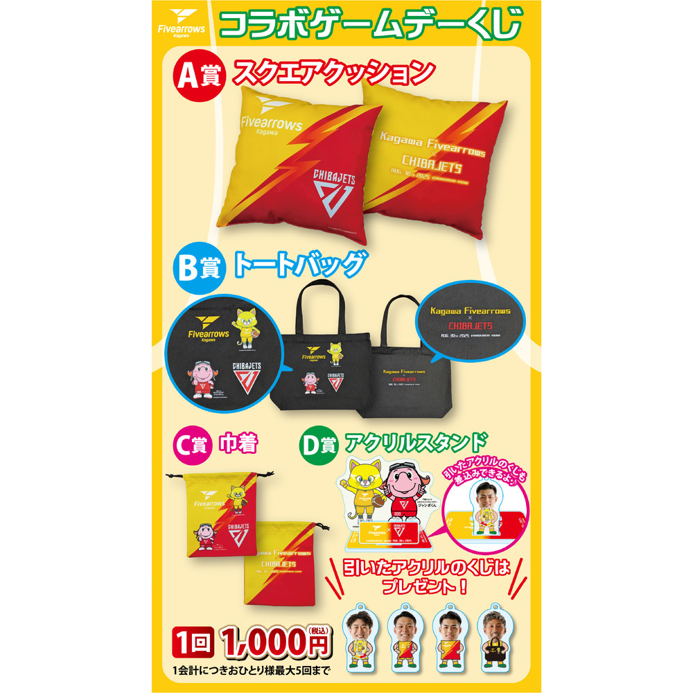 【8/30千葉ジェッツ戦】コラボゲームデーくじ 詳細画像 1