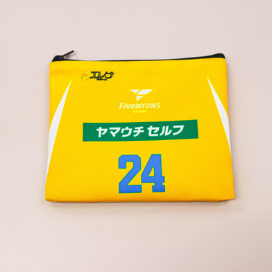 ユニフォーム柄ファスナーポーチ