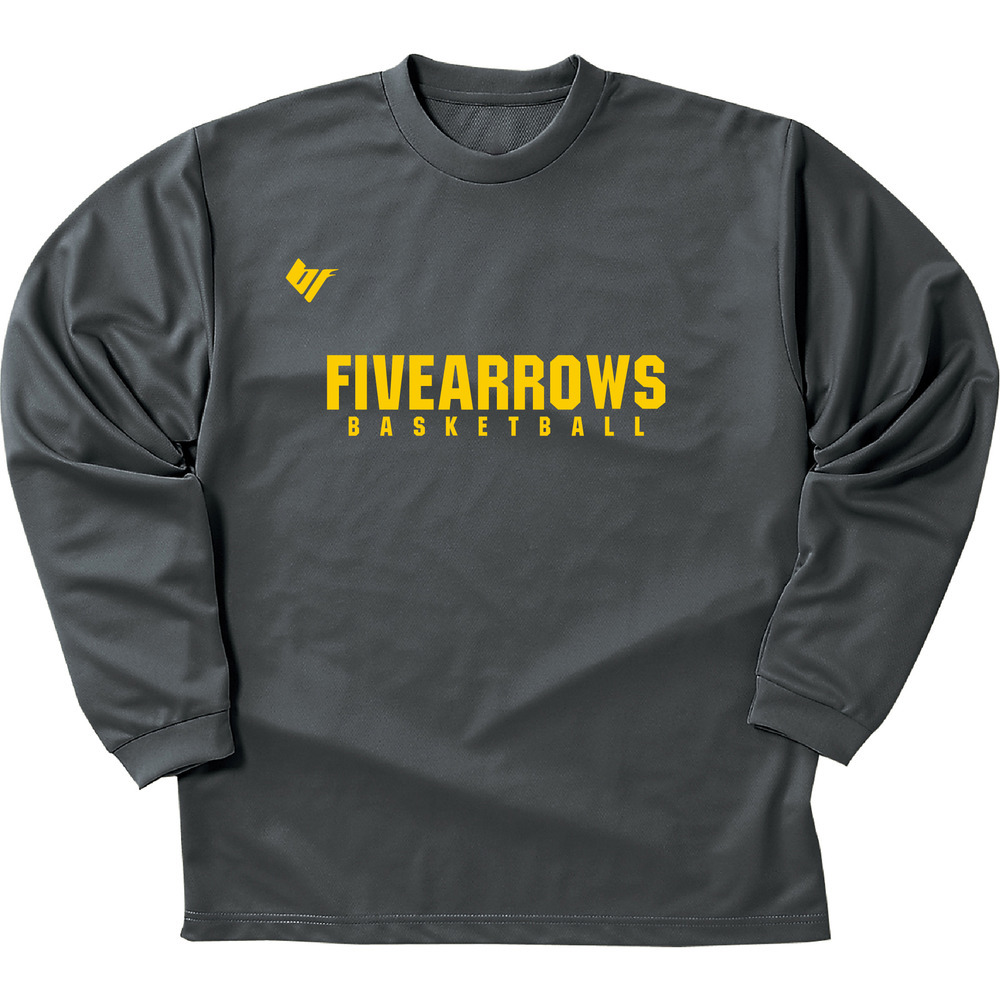 長袖トレーニングTシャツ(FIVE ARROWS) 詳細画像 ダークグレー 1