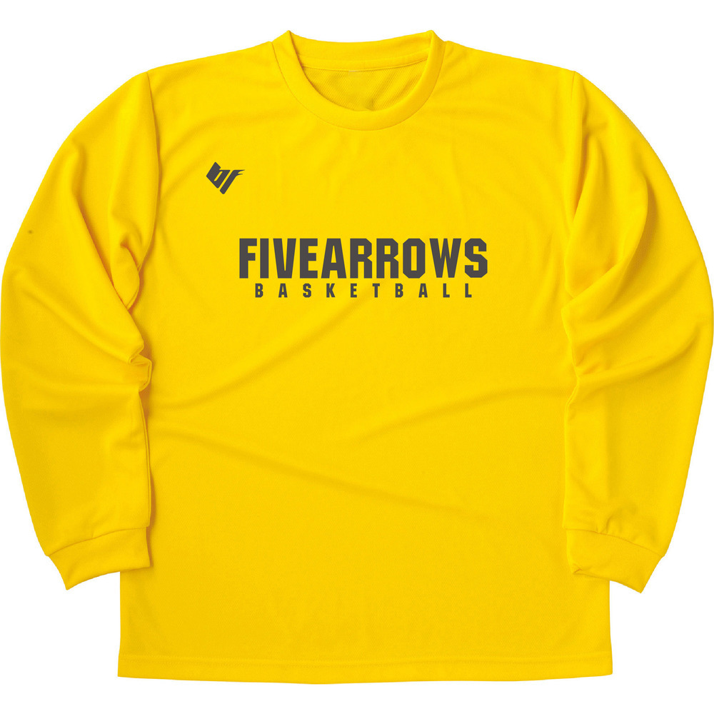 長袖トレーニングTシャツ(FIVE ARROWS) 詳細画像 イエロー 1