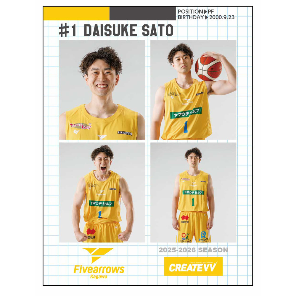 証明写真風ステッカー 詳細画像 #1 佐藤大介 1