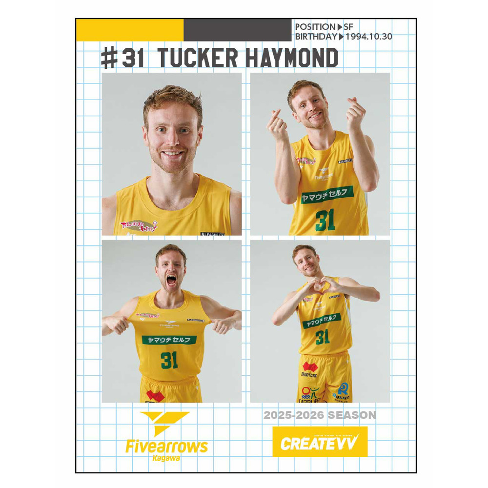 証明写真風ステッカー 詳細画像 #31 タッカー・ヘイモンド 1