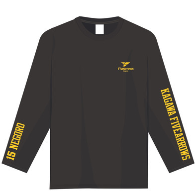 【すぐにお届け】ナンバーロングTシャツ(ブラック)