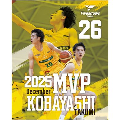 【キャンバスボード】小林巧選手ブースター投票月間MVP選出記念キャンバスボード【受注/2月3日まで】