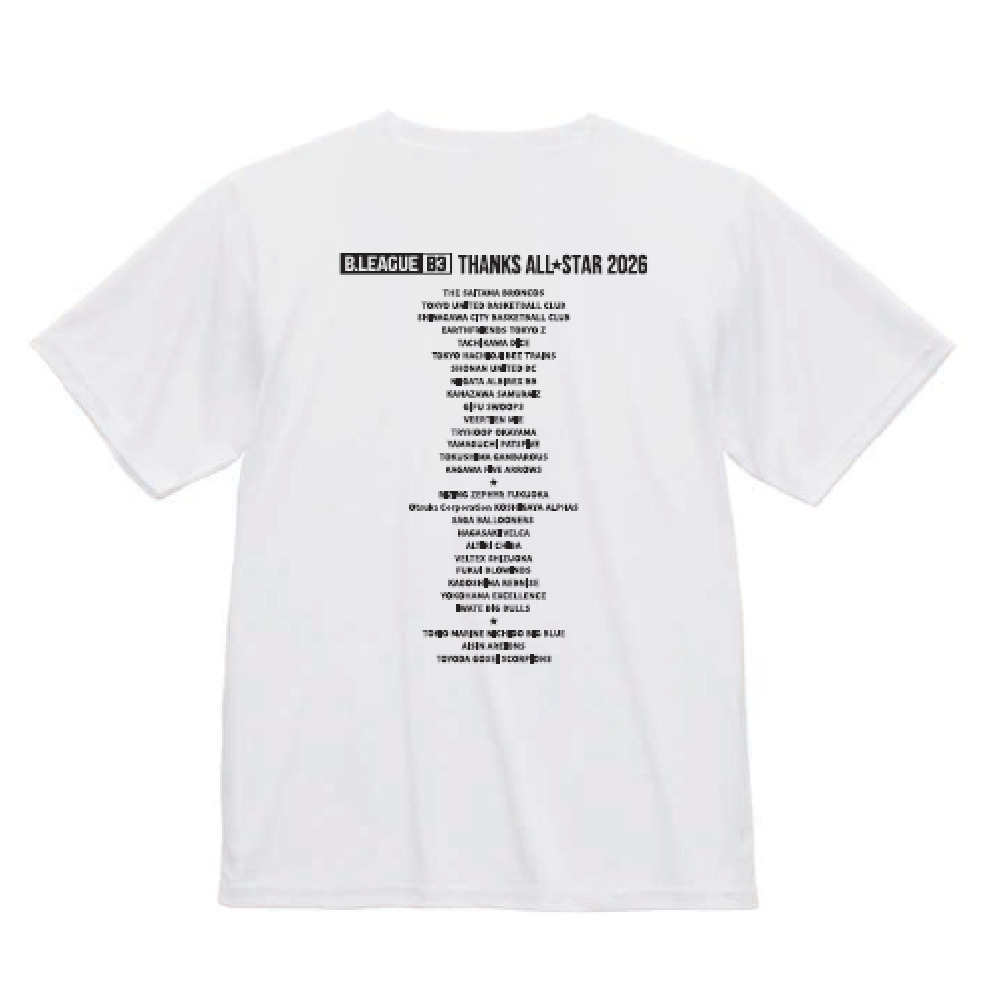【小林選手/今林選手 直筆サイン入り】バイトル B3 サンクスオールスター メモリアルTシャツ(TEAM WEST) 詳細画像 ホワイト 2