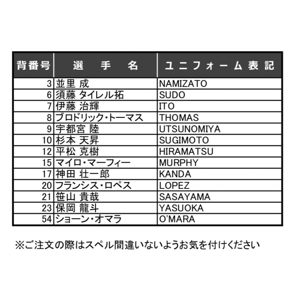 【受注】AWAYレプリカユニフォーム2025-26（S～3XL） 詳細画像 1カラー 3