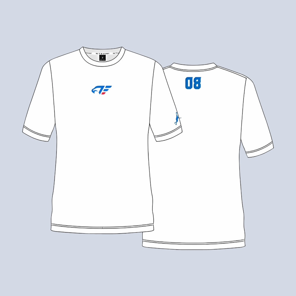 【受注】プラクティスウェア（半袖）ホワイト（S-3XL） 詳細画像 カラー/白 1