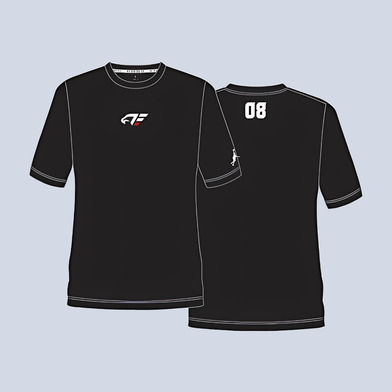 【受注】プラクティスウェア（半袖）ブラック（S-3XL）
