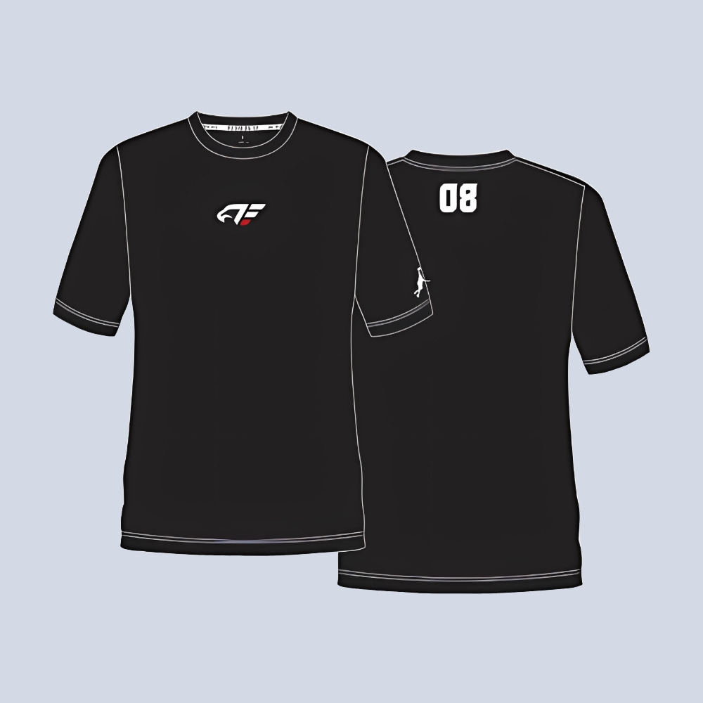 【受注】プラクティスウェア（半袖）ブラック（S-3XL） 詳細画像 カラー/黒 1