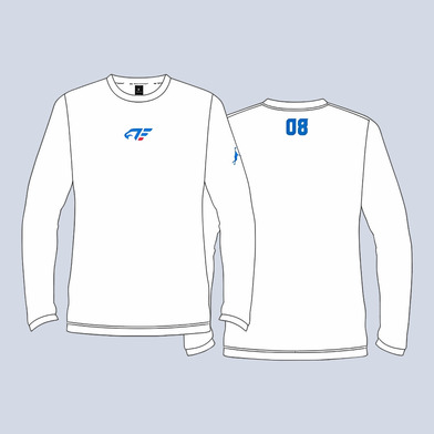 【受注】プラクティスウェア（長袖）ホワイト（S-3XL）