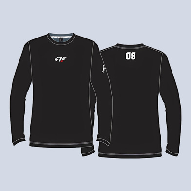 【受注】プラクティスウェア（長袖）ブラック（S-3XL）