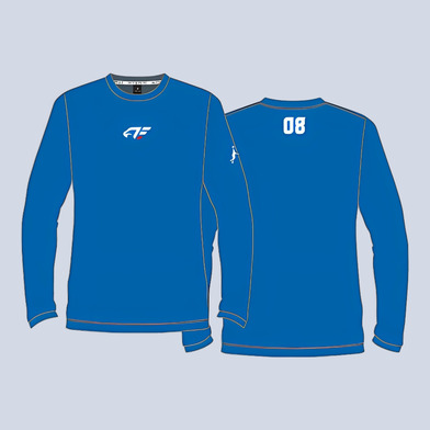 【受注】プラクティスウェア（長袖）ブルー（S-3XL）