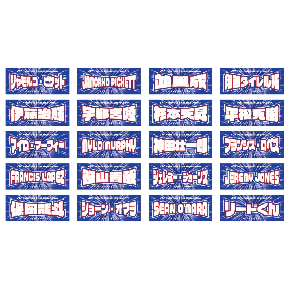 2025-26 選手ネームタオル 詳細画像 #08 リードくん 1
