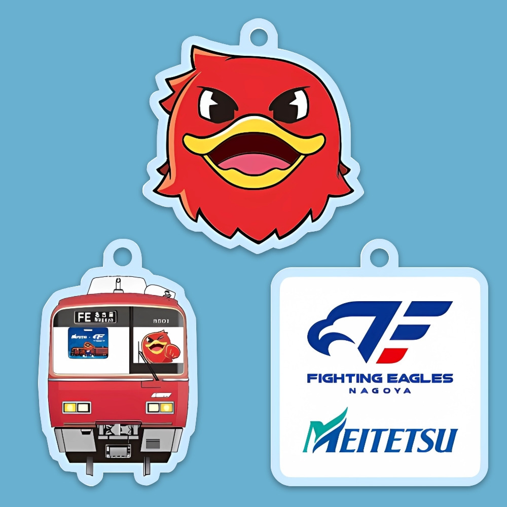 名鉄コラボ 名鉄×リードくん三連アクリルキーホルダー 詳細画像 1カラー 2