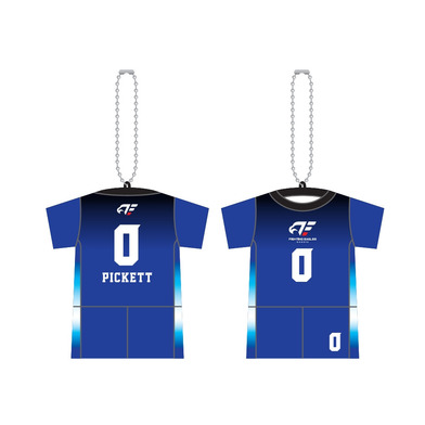 ナンバーTシャツ型クッションキーホルダー