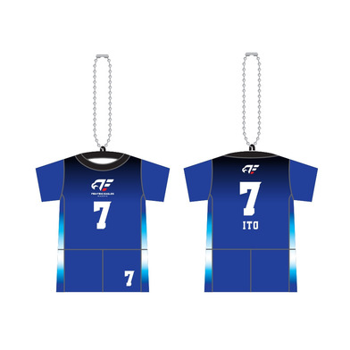 ナンバーTシャツ型クッションキーホルダー