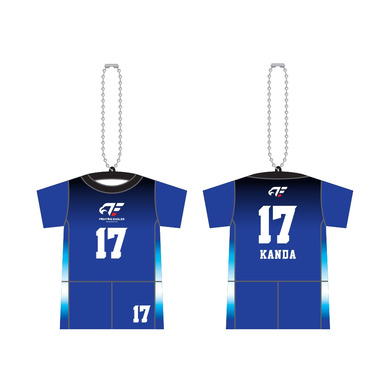 ナンバーTシャツ型クッションキーホルダー