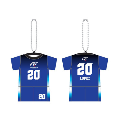 ナンバーTシャツ型クッションキーホルダー