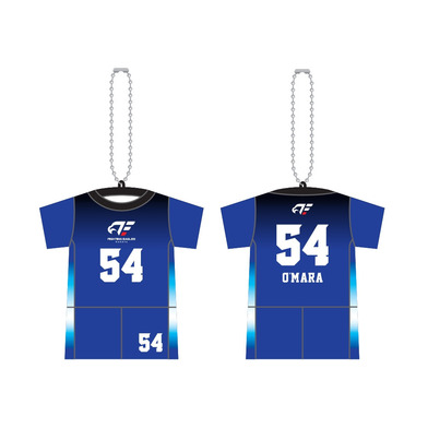 ナンバーTシャツ型クッションキーホルダー