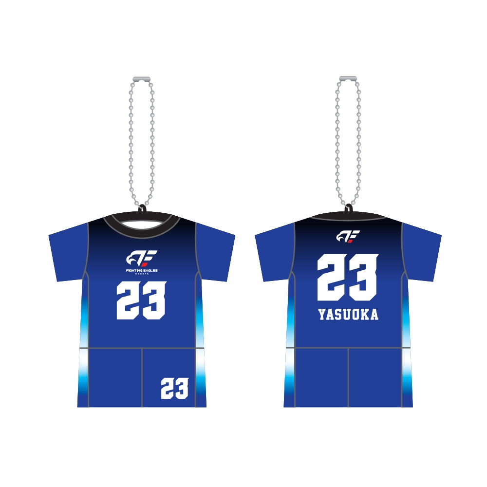 ナンバーTシャツ型クッションキーホルダー 詳細画像 #23 保岡 1