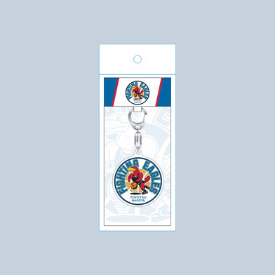 ホワイトアクリルキーホルダー(メモリアルロゴ)