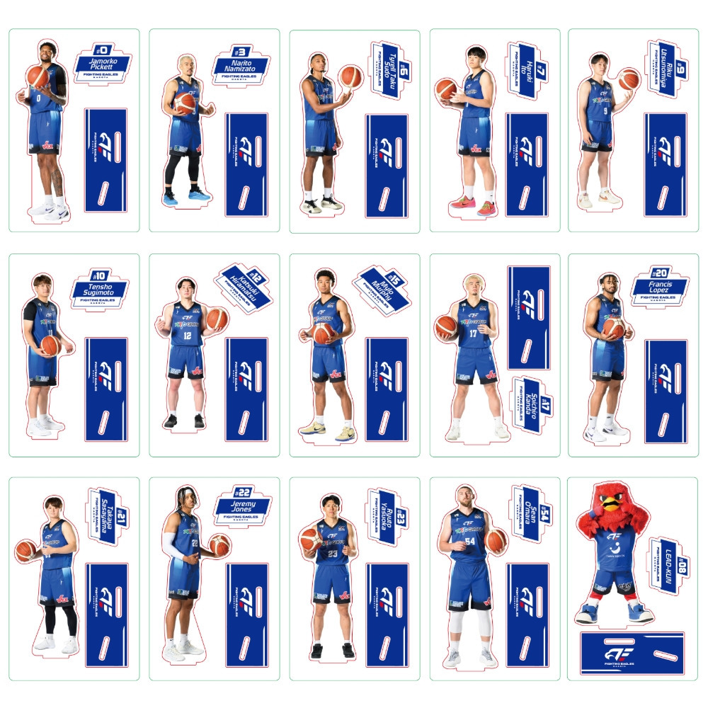 選手アクリルスタンド　コートアクリル付きコンプリートセット 詳細画像 1カラー 3