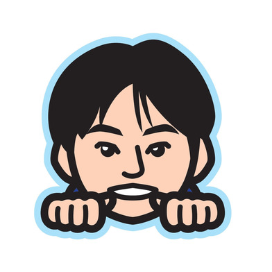 似顔絵アクリルマグネットクリップ