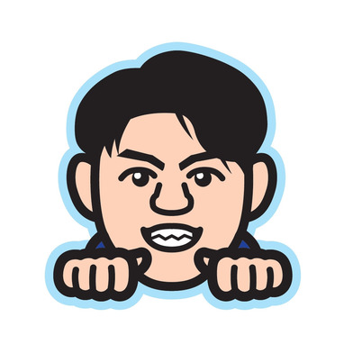 似顔絵アクリルマグネットクリップ