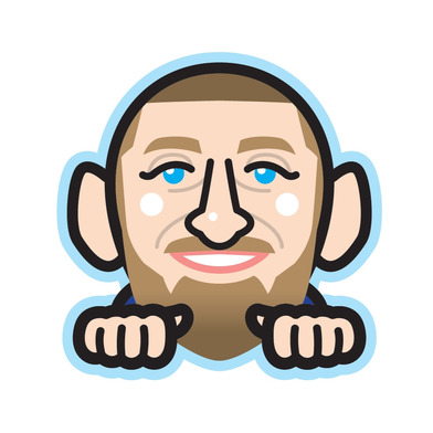 似顔絵アクリルマグネットクリップ