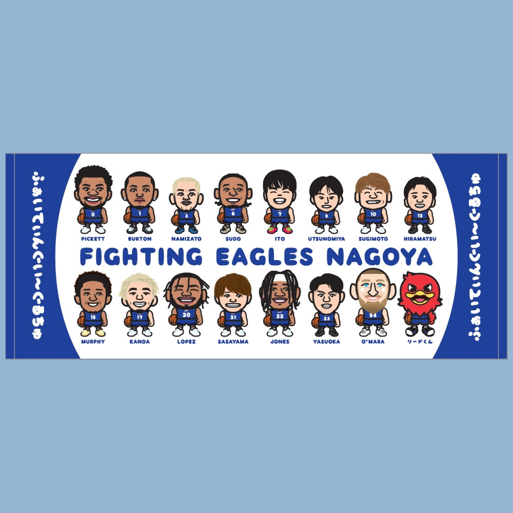 似顔絵フェイスタオル【全員集合】 詳細画像 1カラー 1