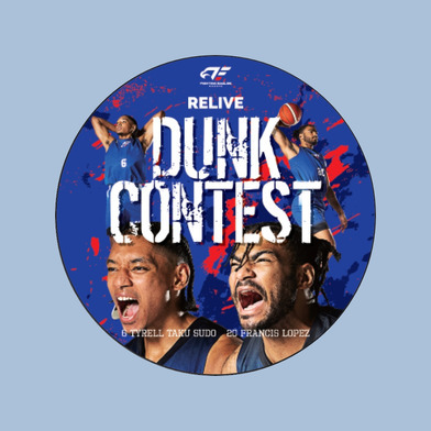 「りそなグループ B.LEAGUE ALL-STAR GAME WEEKEND 2026 IN NAGASAKI」RELIVE DUNK CONTEST選出記念 缶バッチ #6 須藤＆#20 ロペス