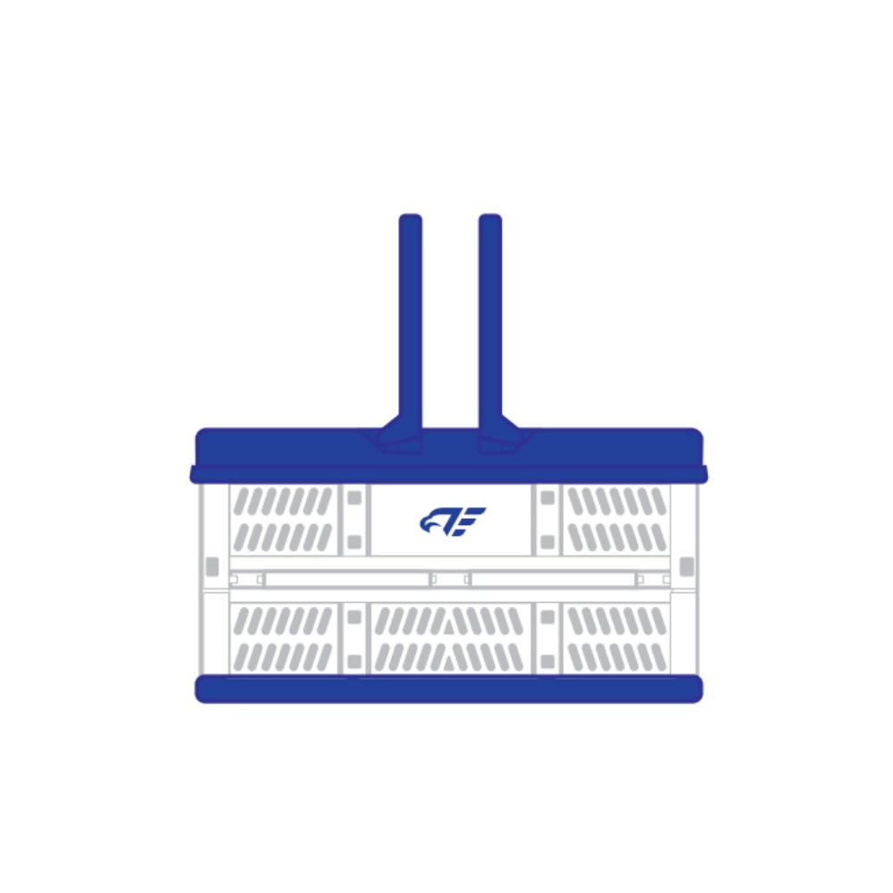 ハンドル付き折りたたみコンテナ 詳細画像 1カラー 1