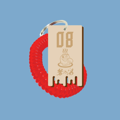 ロッカーキーホルダー（木製パーツ）