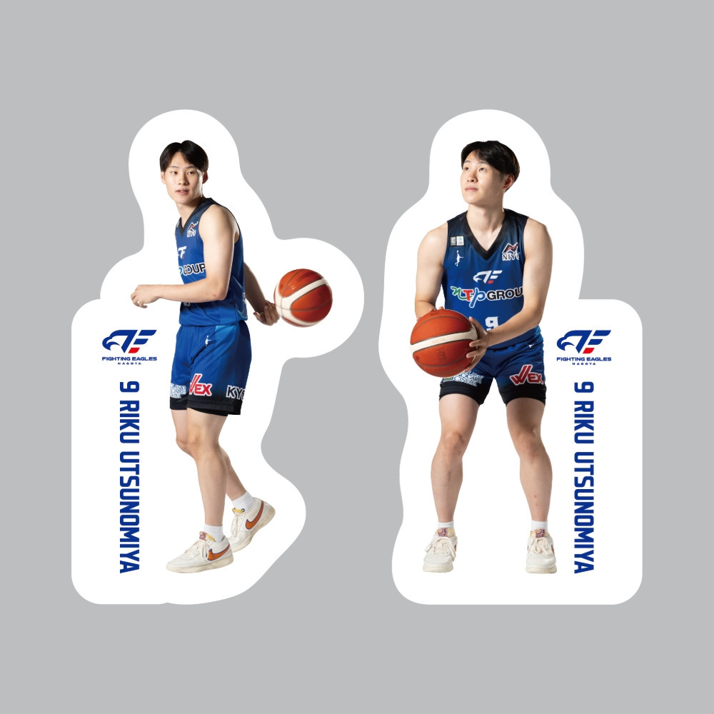 選手ステッカー(2枚組) 詳細画像 #9 宇都宮 1