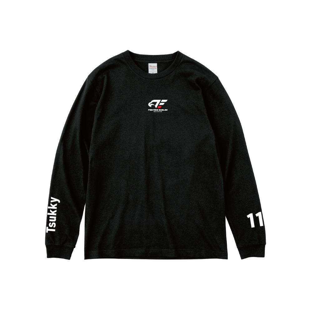 【受注】プレーヤーズロングTシャツ【黒】 詳細画像 #11 月岡 1