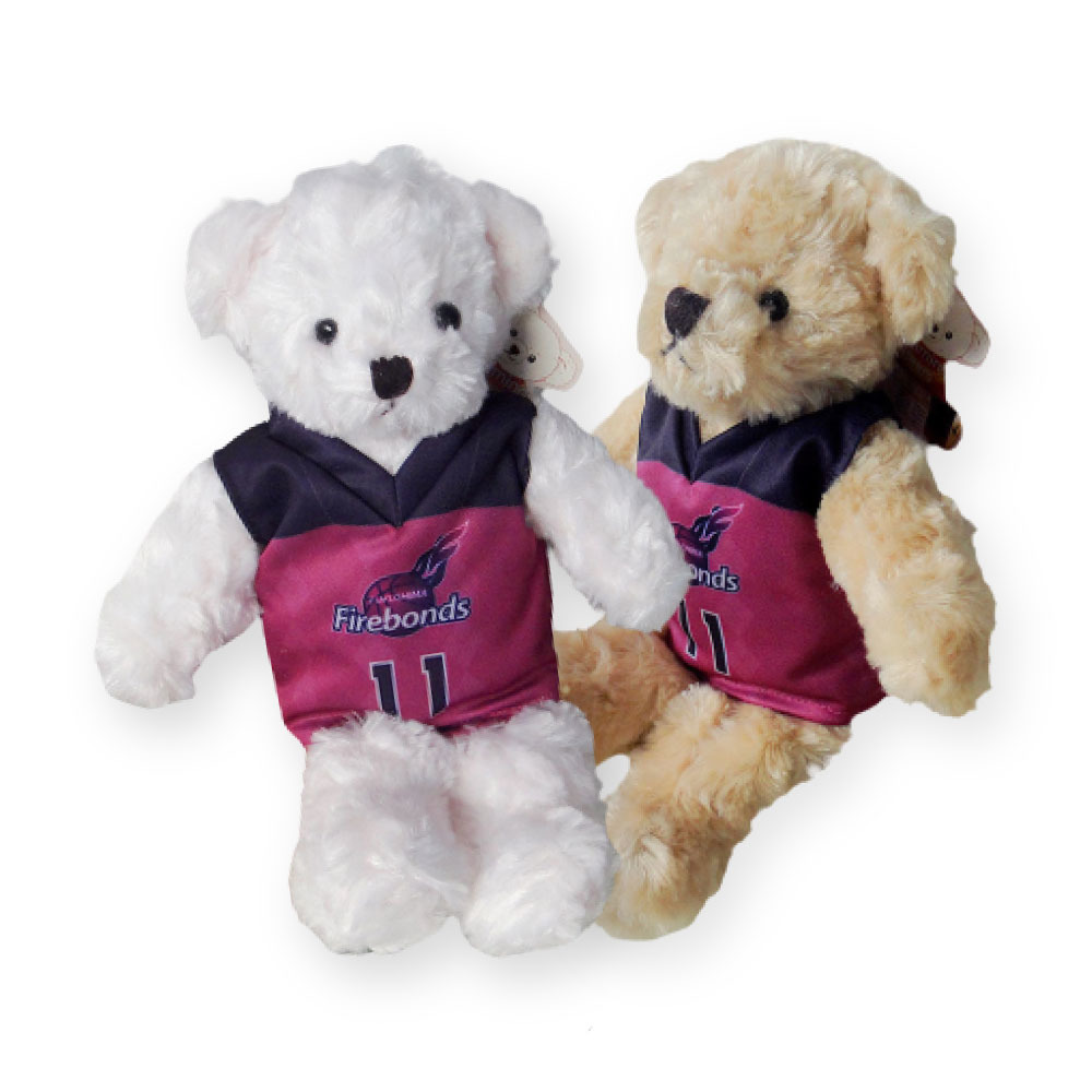 ふわふわモコモコ ユニフォームベアll 茶 白 ピンク 福島ファイヤーボンズ B League Bリーグ 公式オンラインショップ